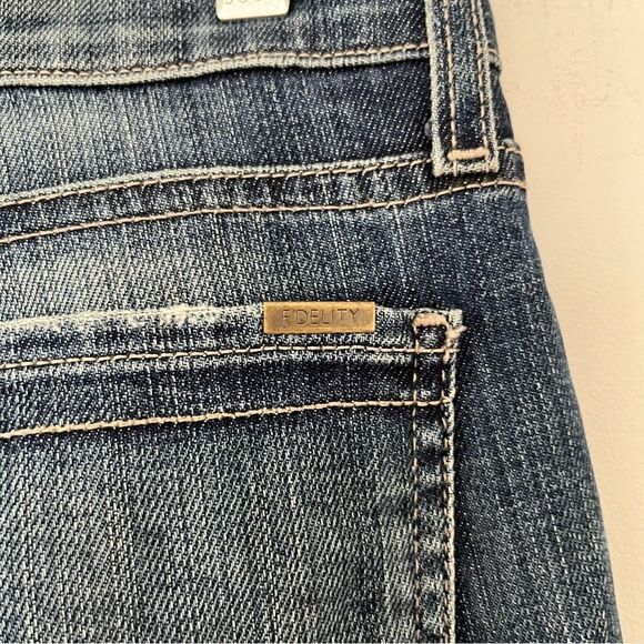 AXL Fidelity Denim Exile Vintage Girlfriend Slouchy Mid Rise Jeans - Picture 8 of 13